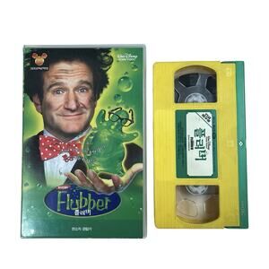 Flubber Korean VHS Yellow / Green Tape ! Robin Williams Disney Rare Collectible